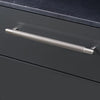 Knurled Large Pull Bar Cabinet Handle In Solid Steel