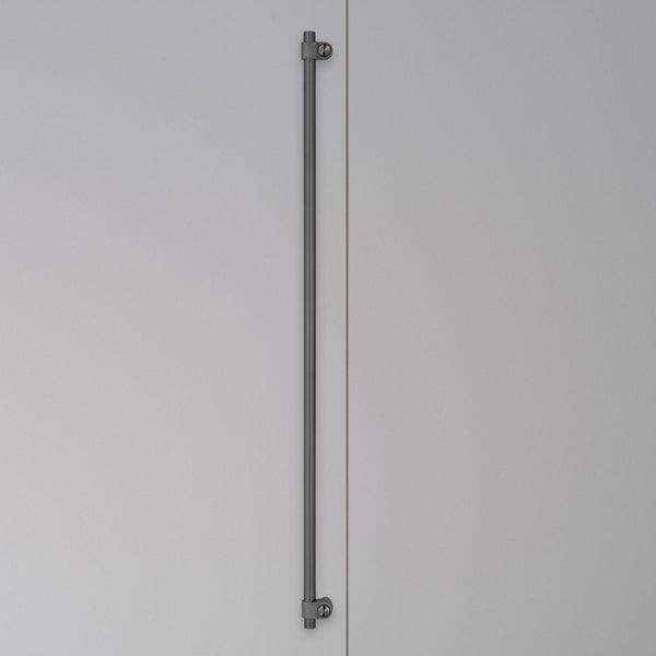 Cast Closet Bar Handle In Gun Metal Grey