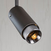Exhaust Spot Light in a Graphite Finish with Steel Detail