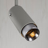 Exhaust Spot Light in a Stone Finish with Steel Detail