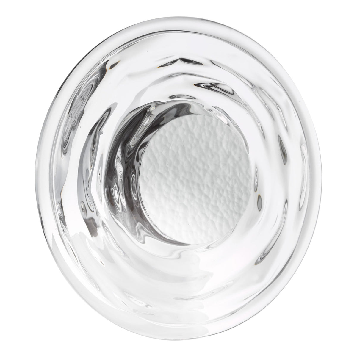 Dewey LED Wall Light Textured Glass and Polished Chrome