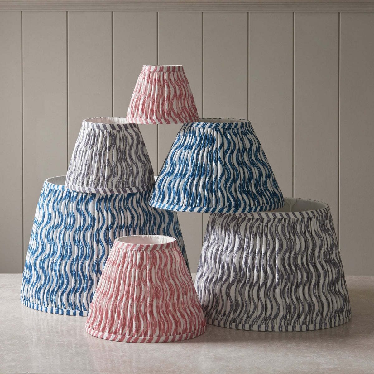 Ripple 40cm Tapered Shade in Marlin Blue