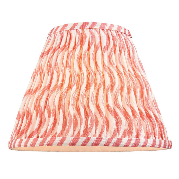 Ripple 25cm Tapered Shade in Coral Pink