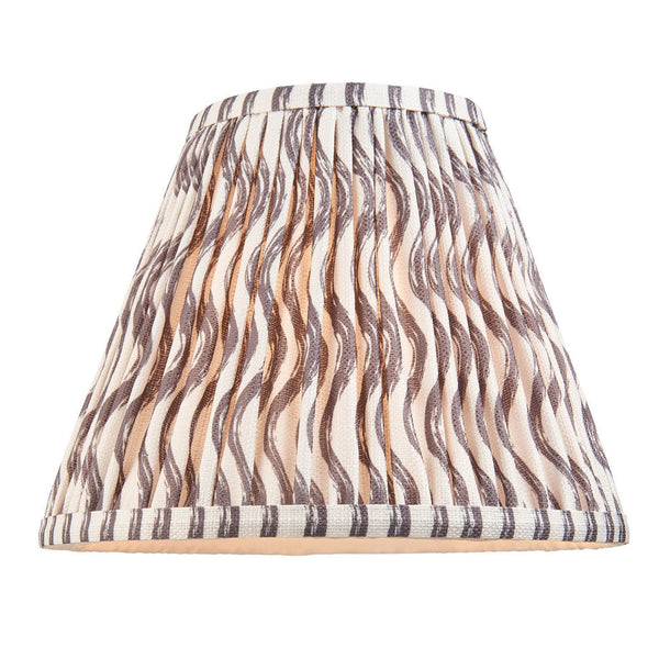 Ripple 25cm Tapered Shade in Pearl Grey