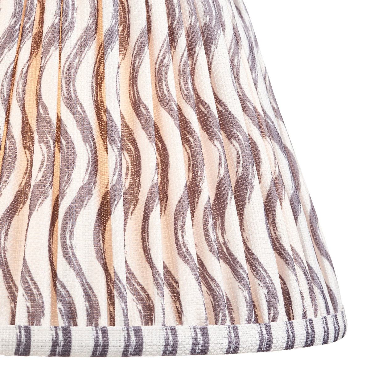 Ripple 25cm Tapered Shade in Pearl Grey