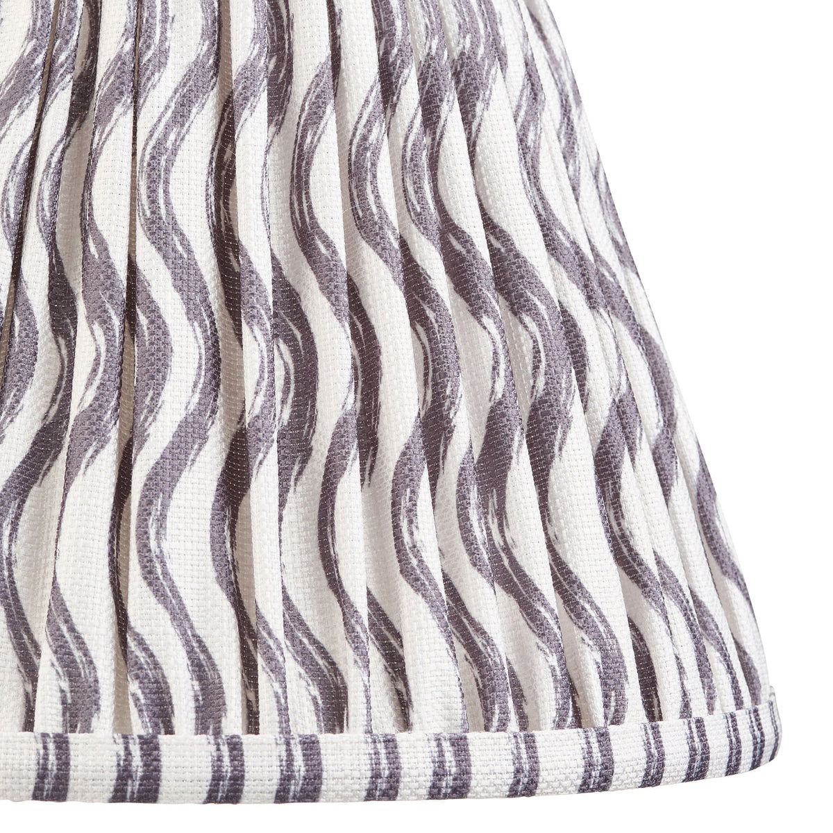 Ripple 25cm Tapered Shade in Pearl Grey