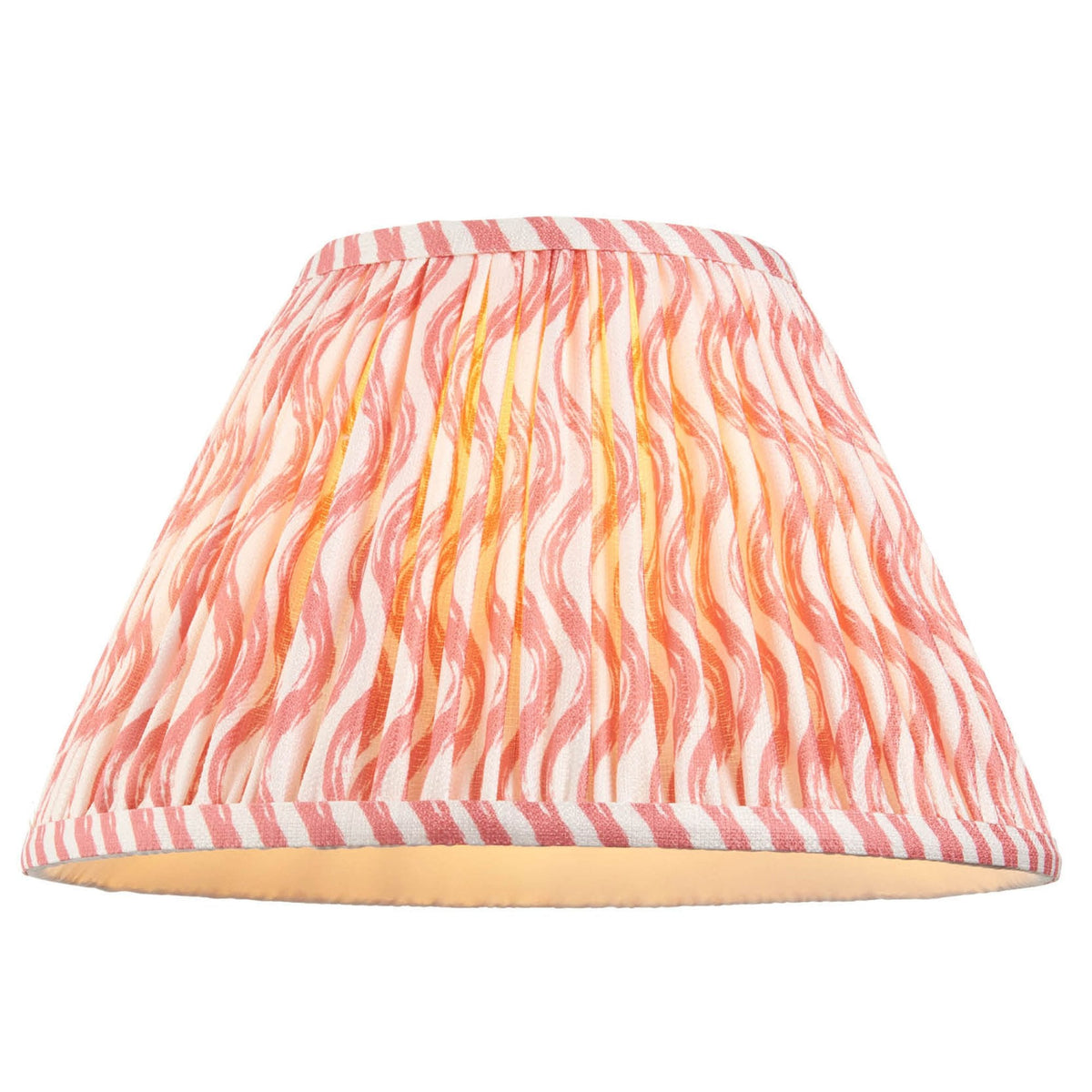 Ripple 30cm Tapered Shade in Coral Pink