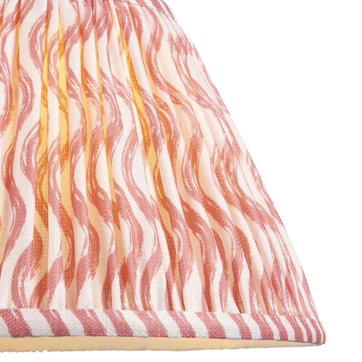 Ripple 30cm Tapered Shade in Coral Pink