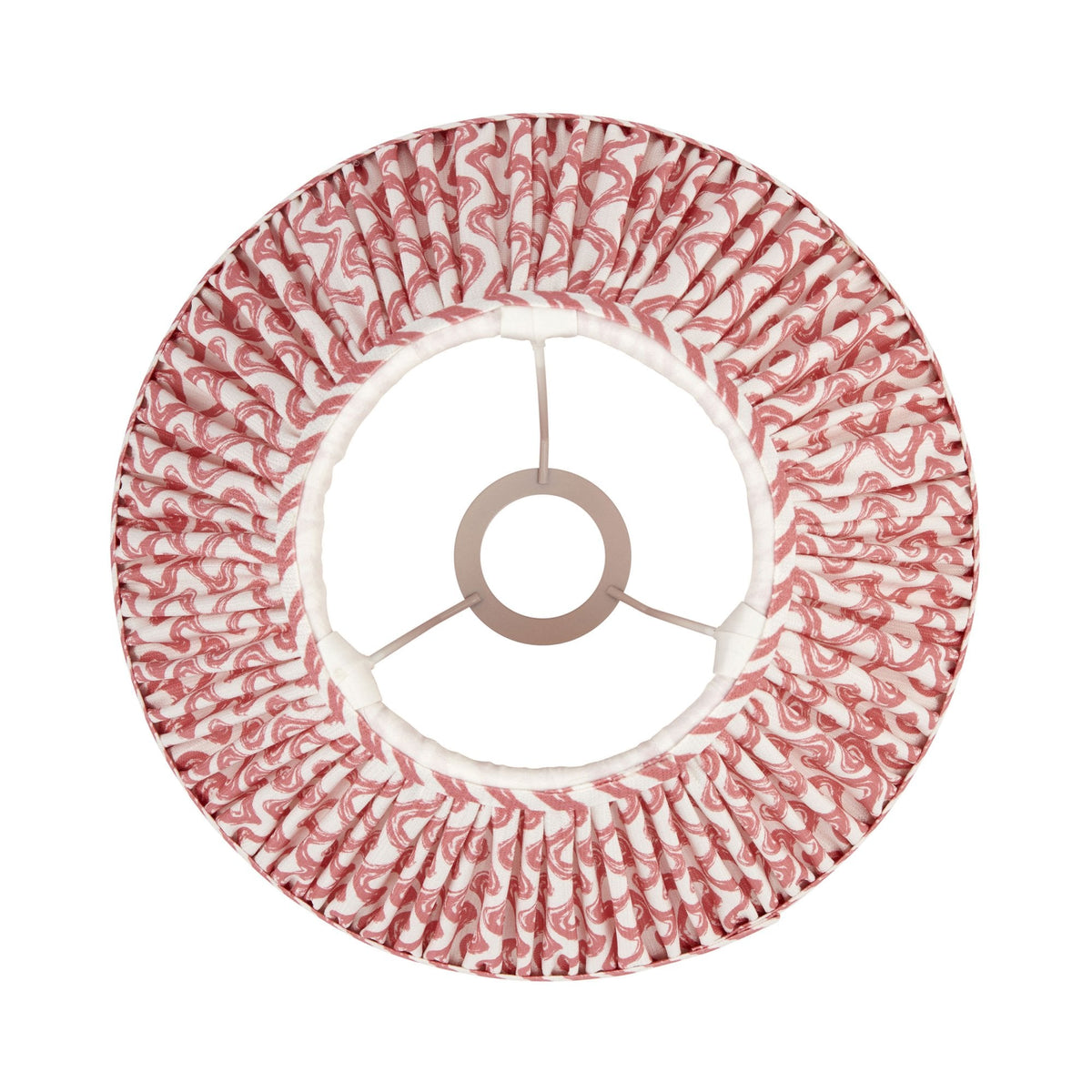 Ripple 30cm Tapered Shade in Coral Pink