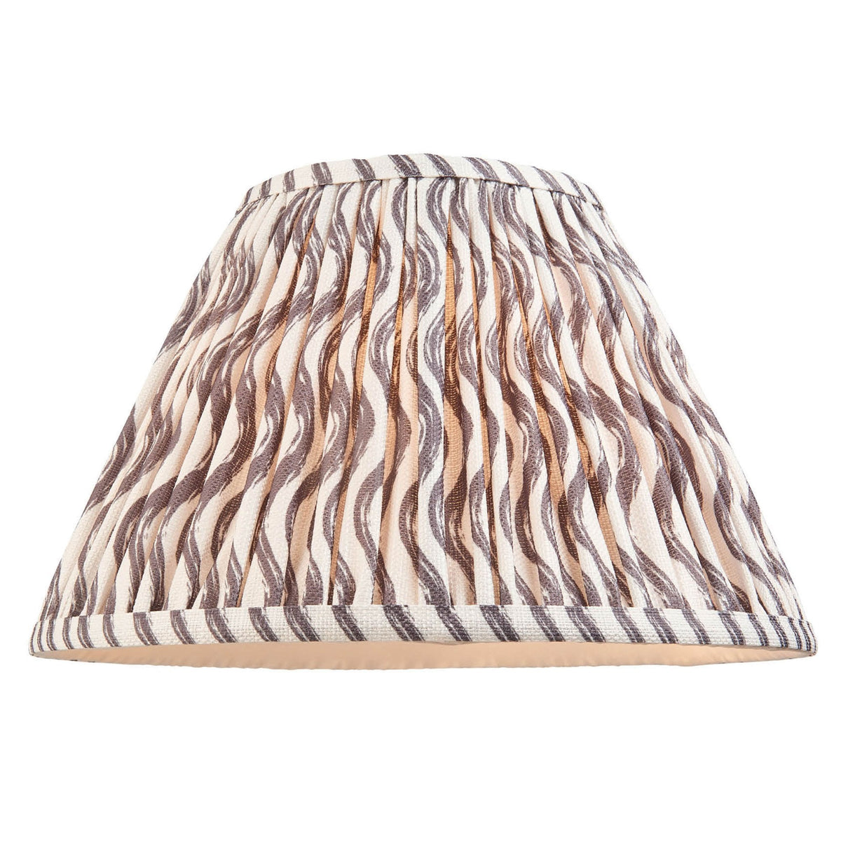 Ripple 30cm Tapered Shade in Pearl Grey