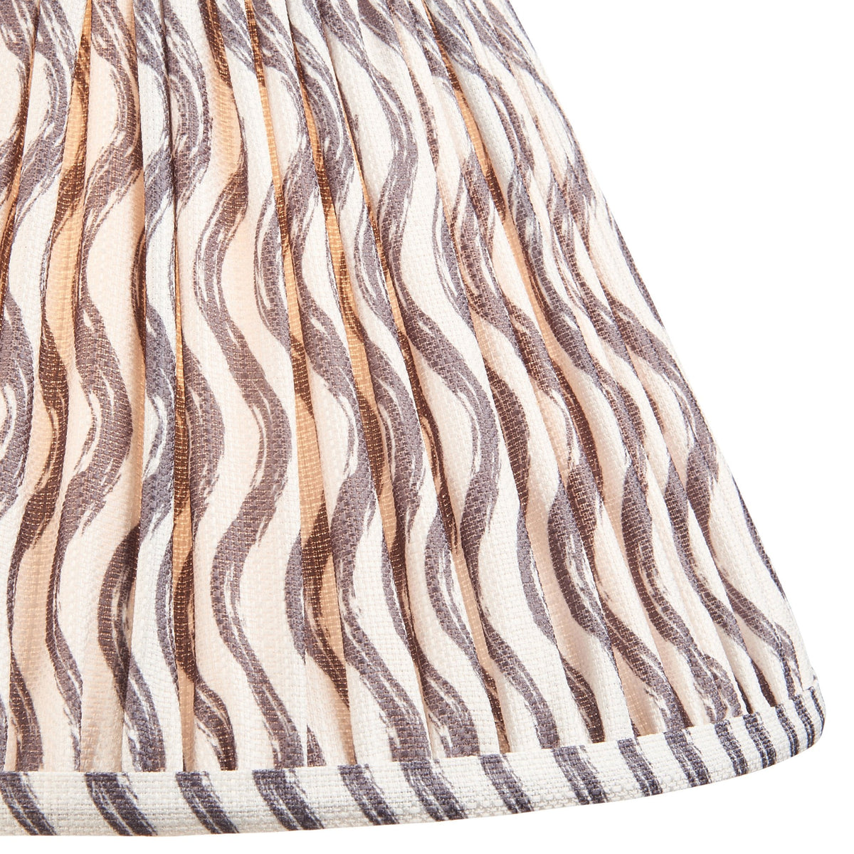 Ripple 30cm Tapered Shade in Pearl Grey