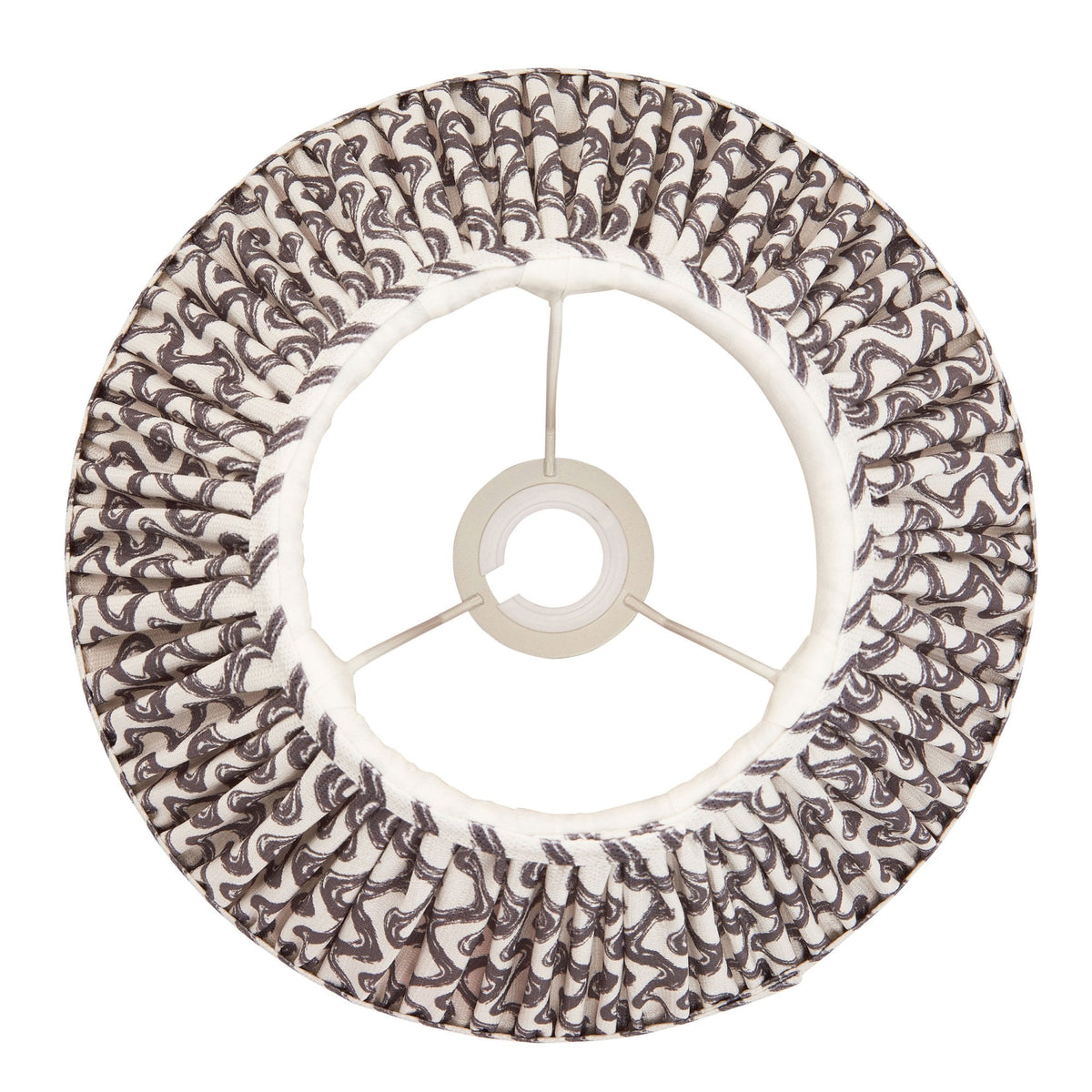 Ripple 30cm Tapered Shade in Pearl Grey