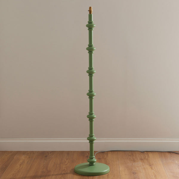 Carnaby Floor Lamp Base in Satin Cotswold Green Paint Finish