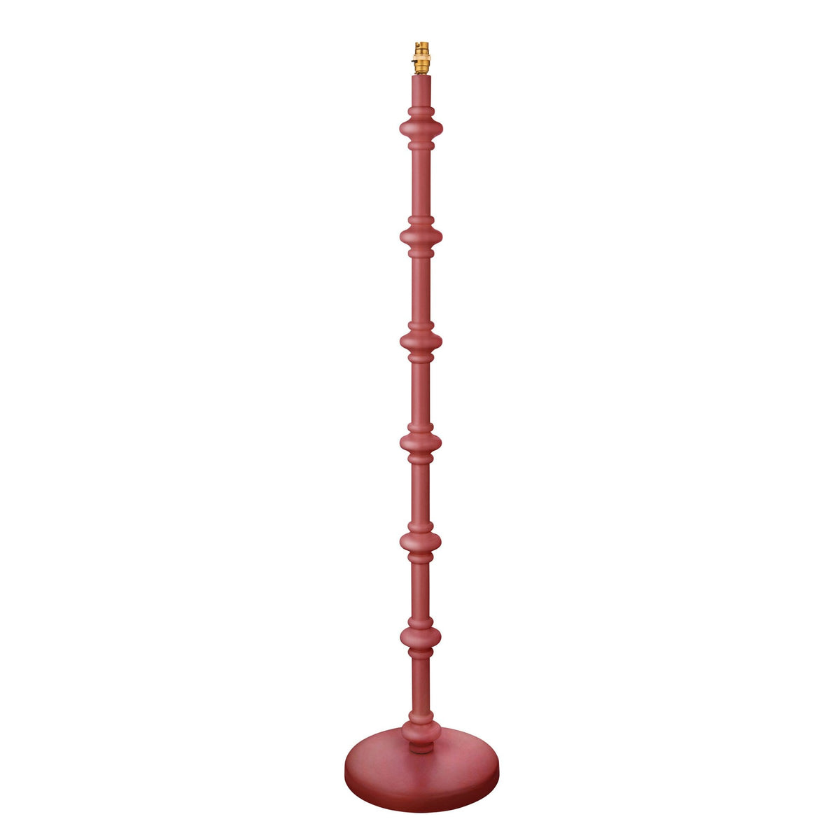 Carnaby Floor Lamp Base in Satin Pink Clay Paint Finish
