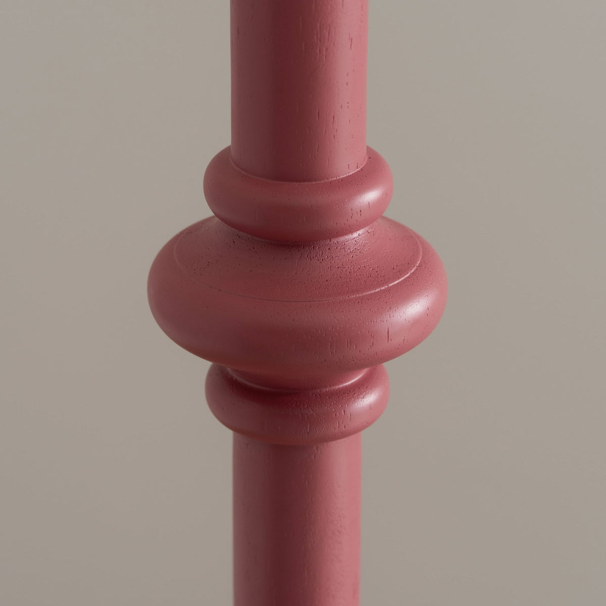 Carnaby Floor Lamp Base in Satin Pink Clay Paint Finish