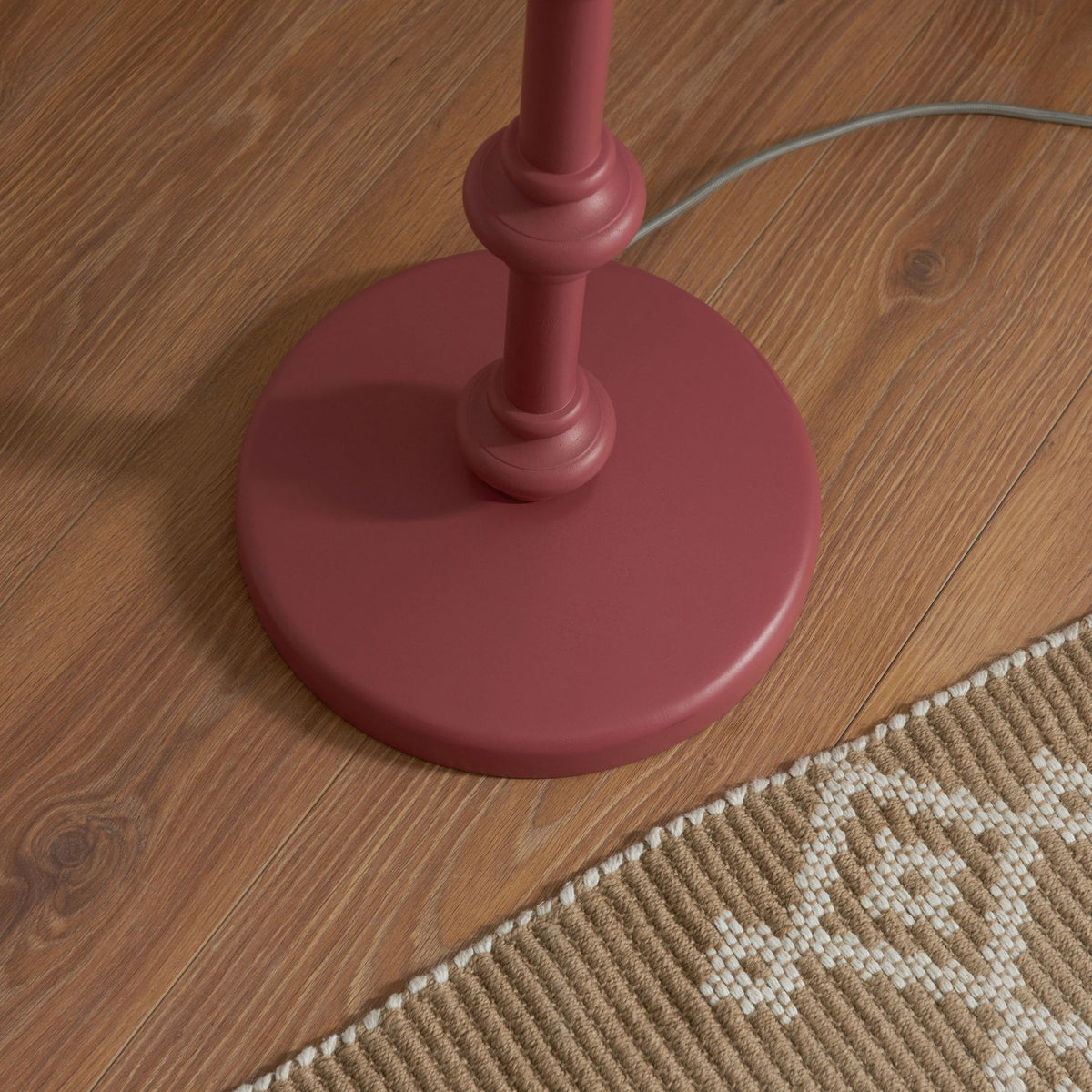 Carnaby Floor Lamp Base in Satin Pink Clay Paint Finish