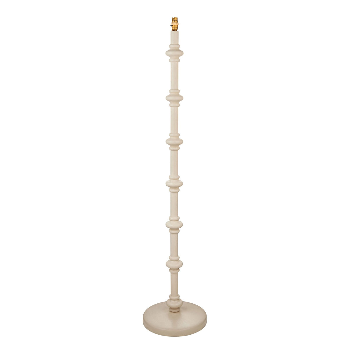 Carnaby Floor Lamp Base in Satin Almond White Paint Finish