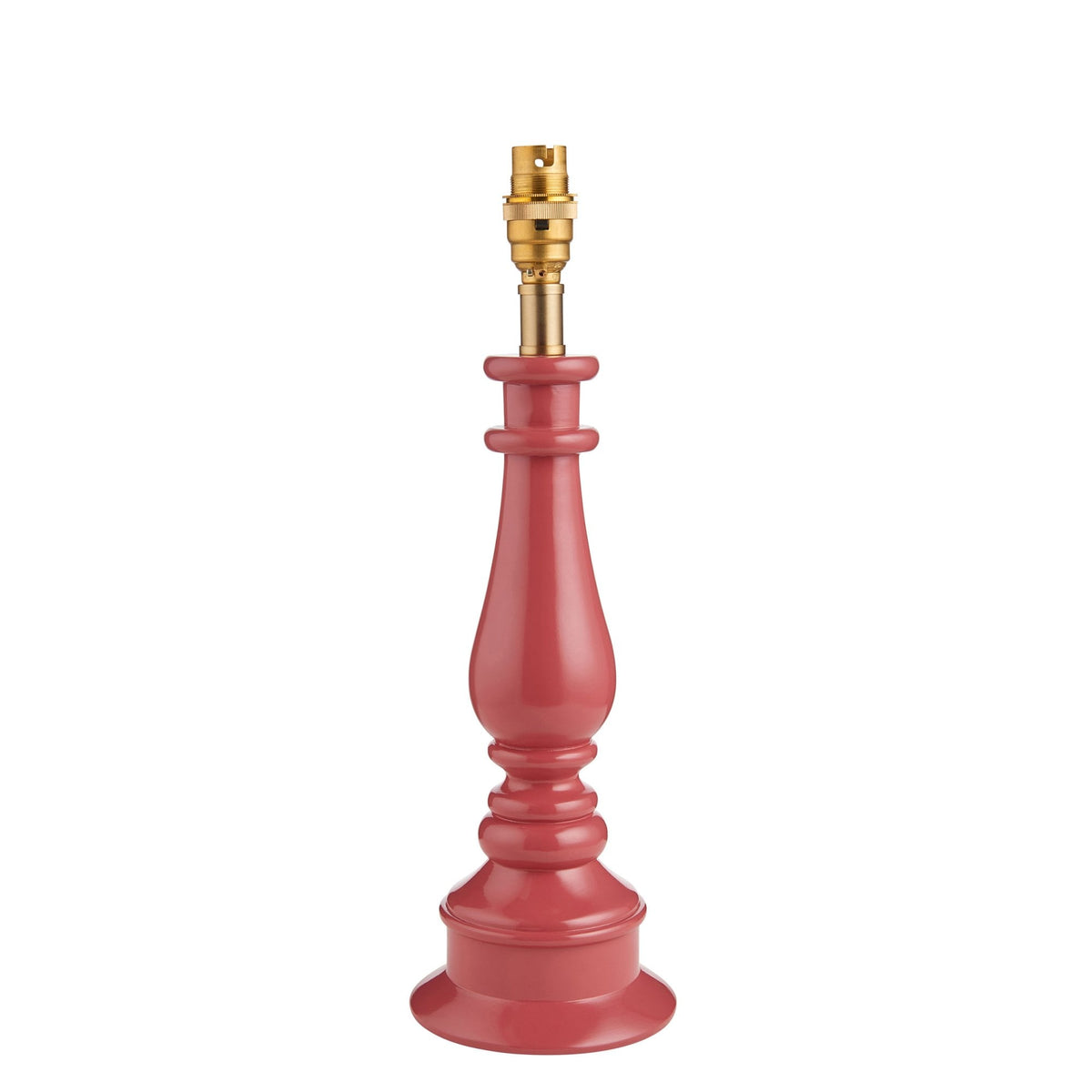 Myrtle Table Lamp Base in Gloss Pink Clay Finish