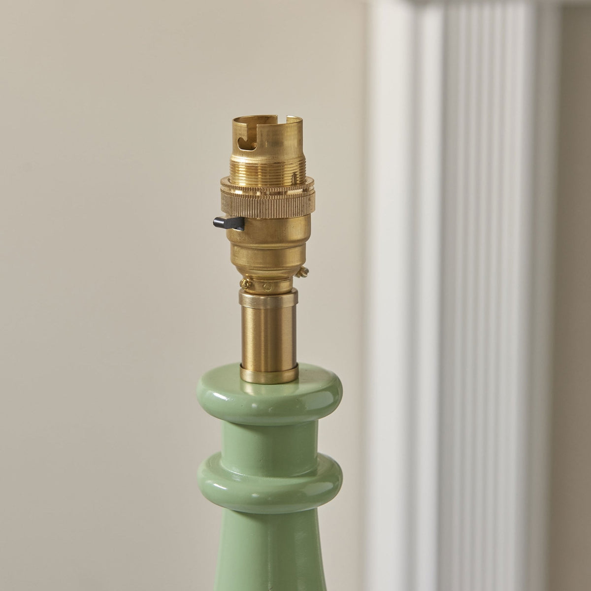 Myrtle Table Lamp Base in Gloss Cotswold Green Finish