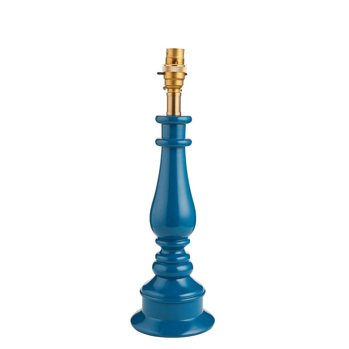 Myrtle Table Lamp Base in Gloss Marlin Blue Finish