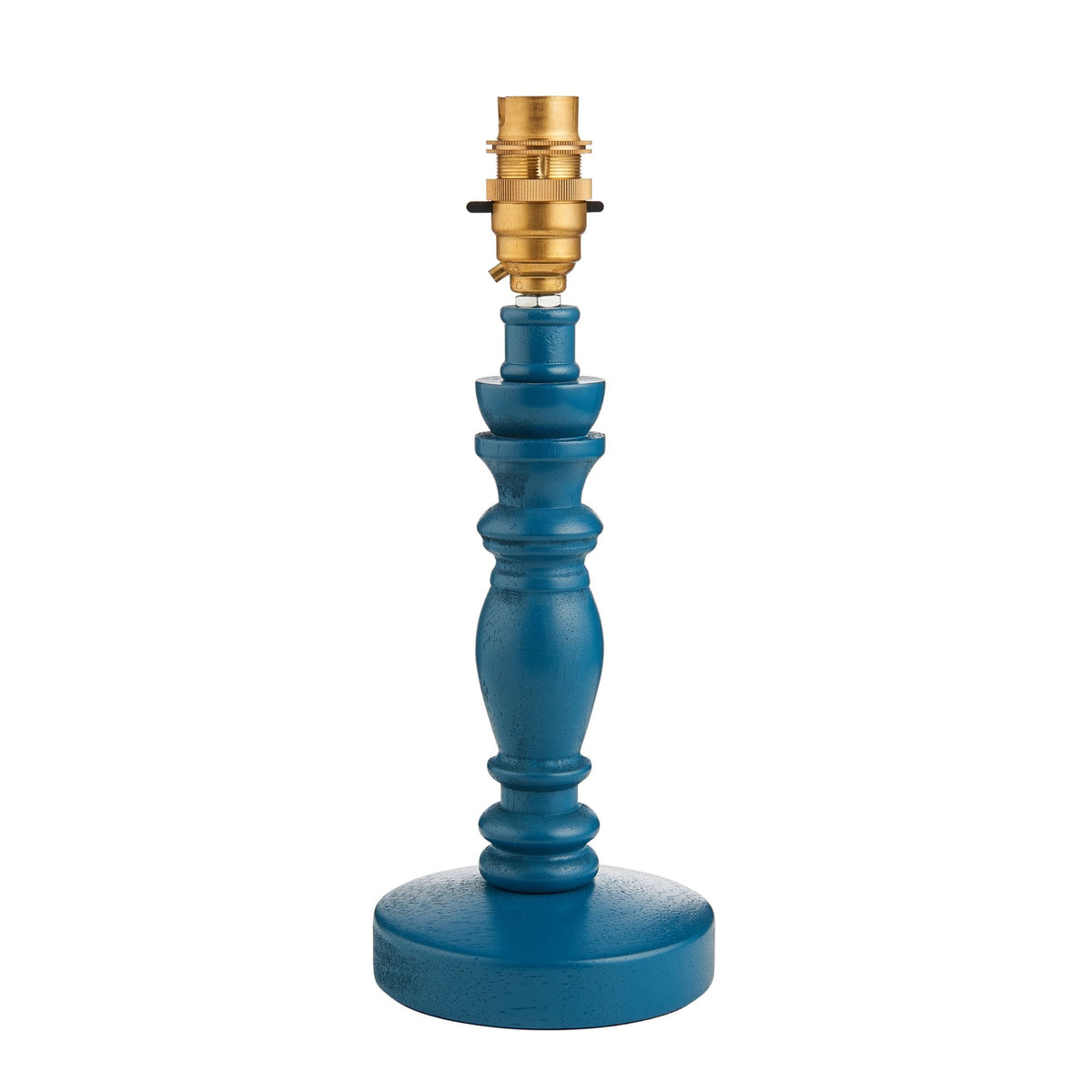 Bibury Table Lamp Base in Painted Satin Marlin Blue Finish