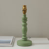 Bibury Table Lamp Base in Painted Satin Cotswold Green Finish