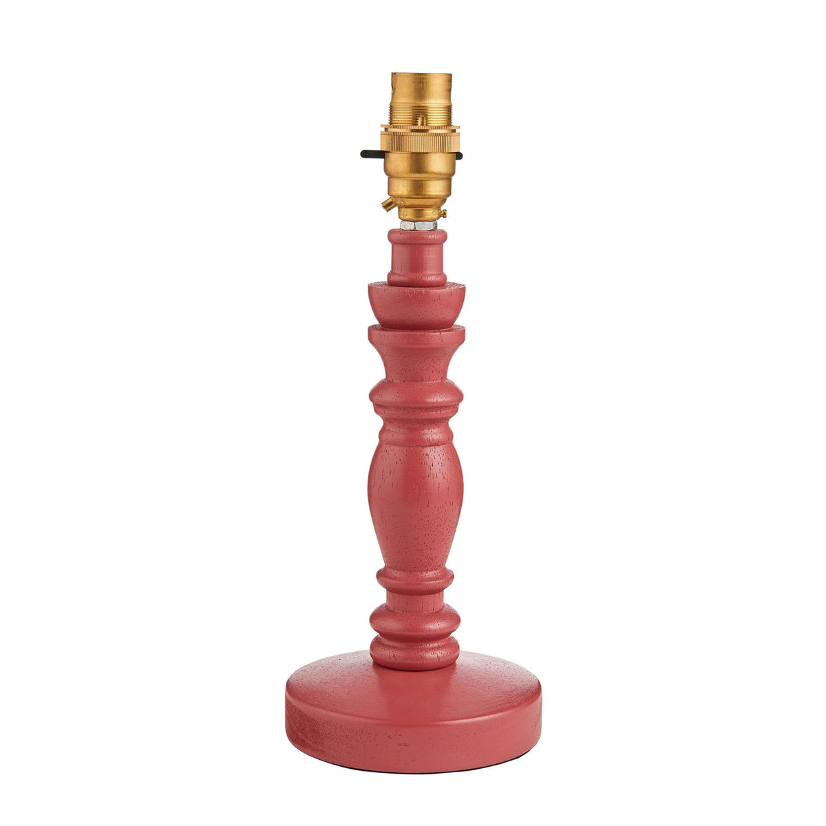 Bibury Table Lamp Base in Painted Satin Pink Clay Finish