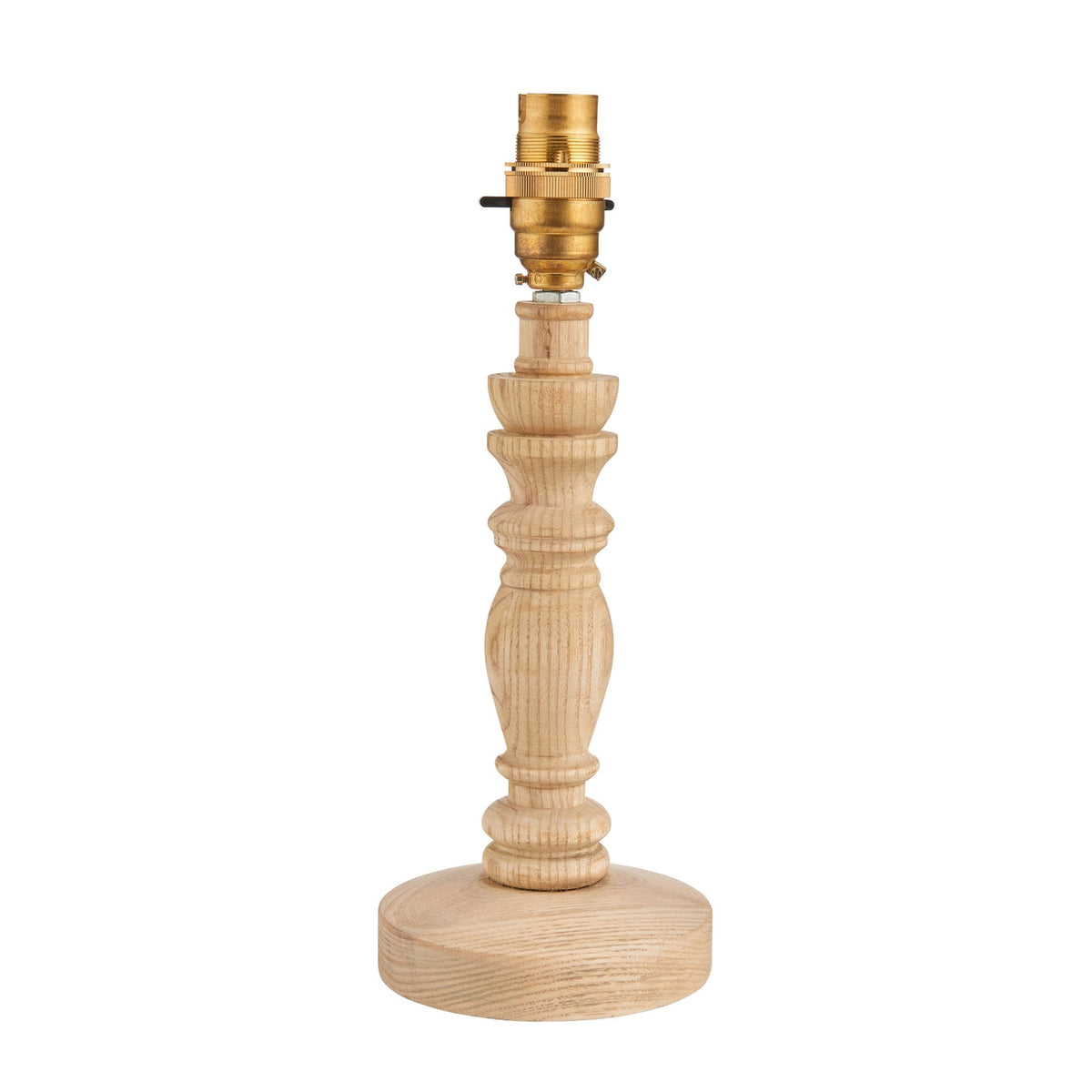 Bibury Table Lamp Base in Natural Ash Finish