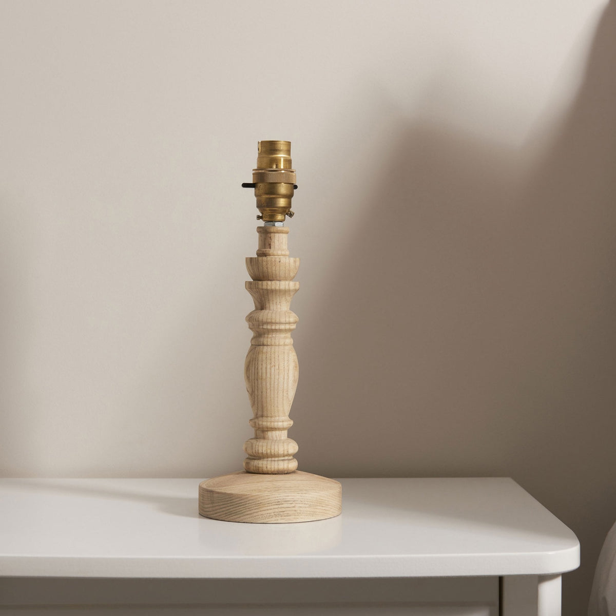 Bibury Table Lamp Base in Natural Ash Finish