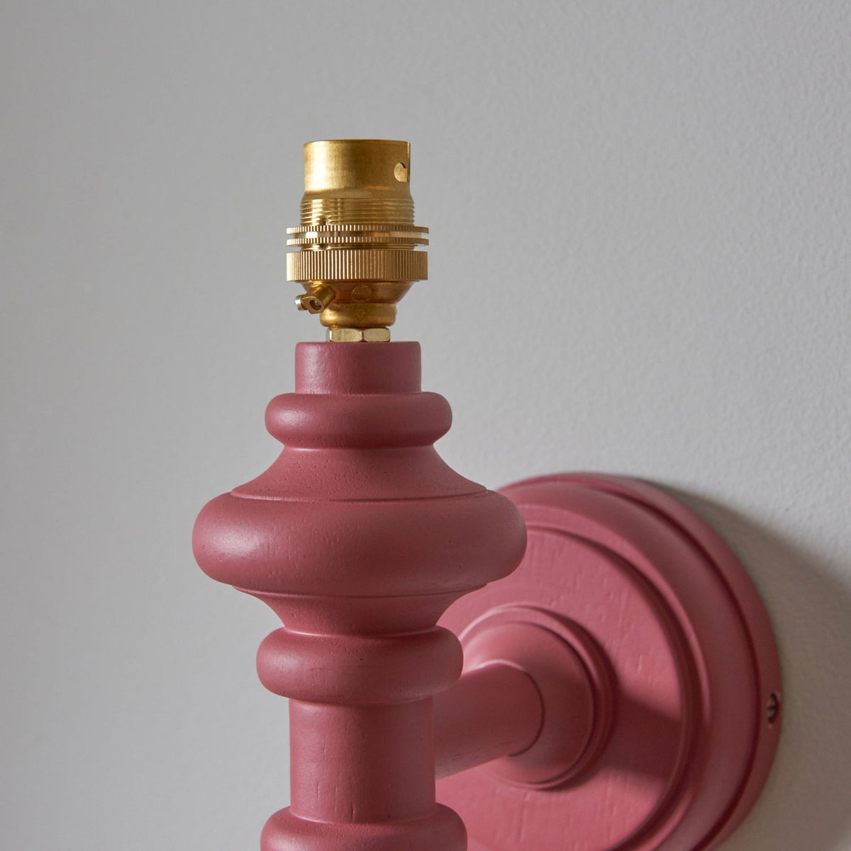 Carnaby Wall Light in Satin Pink Clay Painted Finish