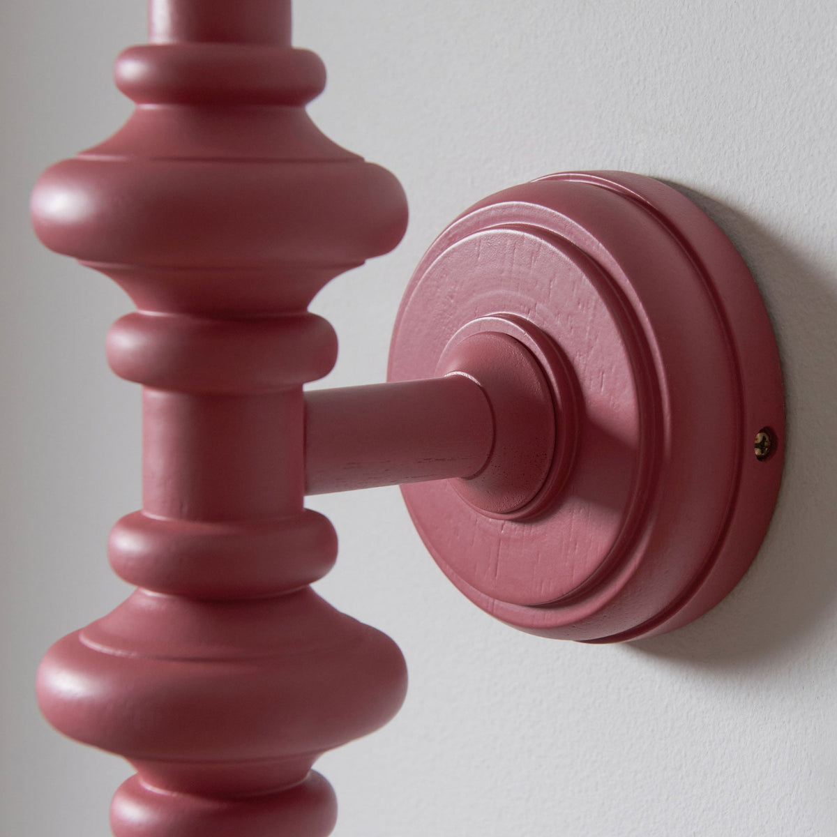 Carnaby Wall Light in Satin Pink Clay Painted Finish