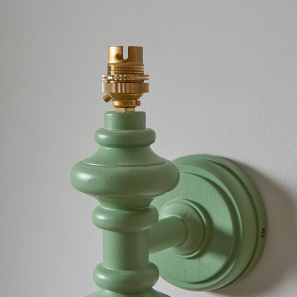 Carnaby Wall Light in Satin Cotswold Green Painted Finish