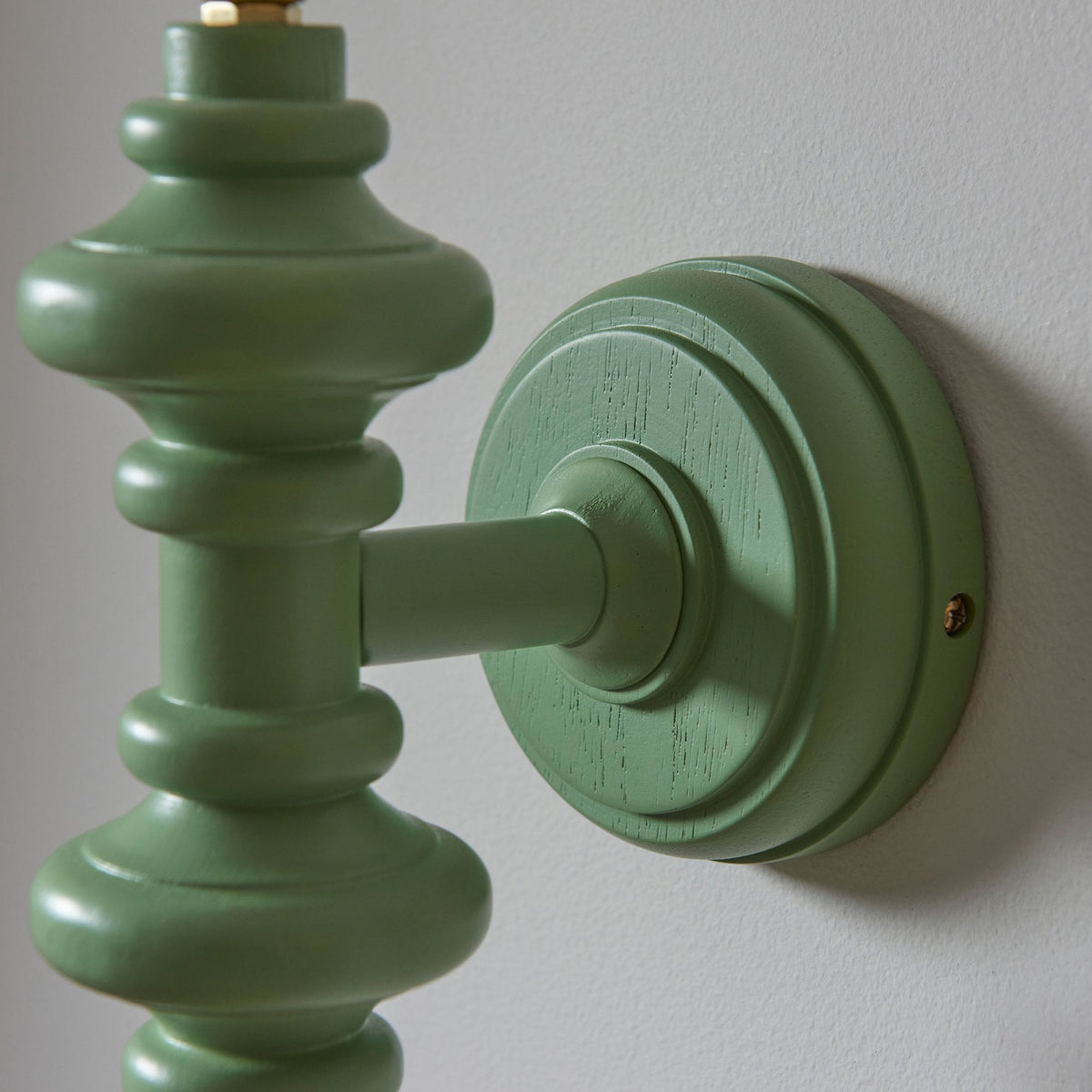 Carnaby Wall Light in Satin Cotswold Green Painted Finish