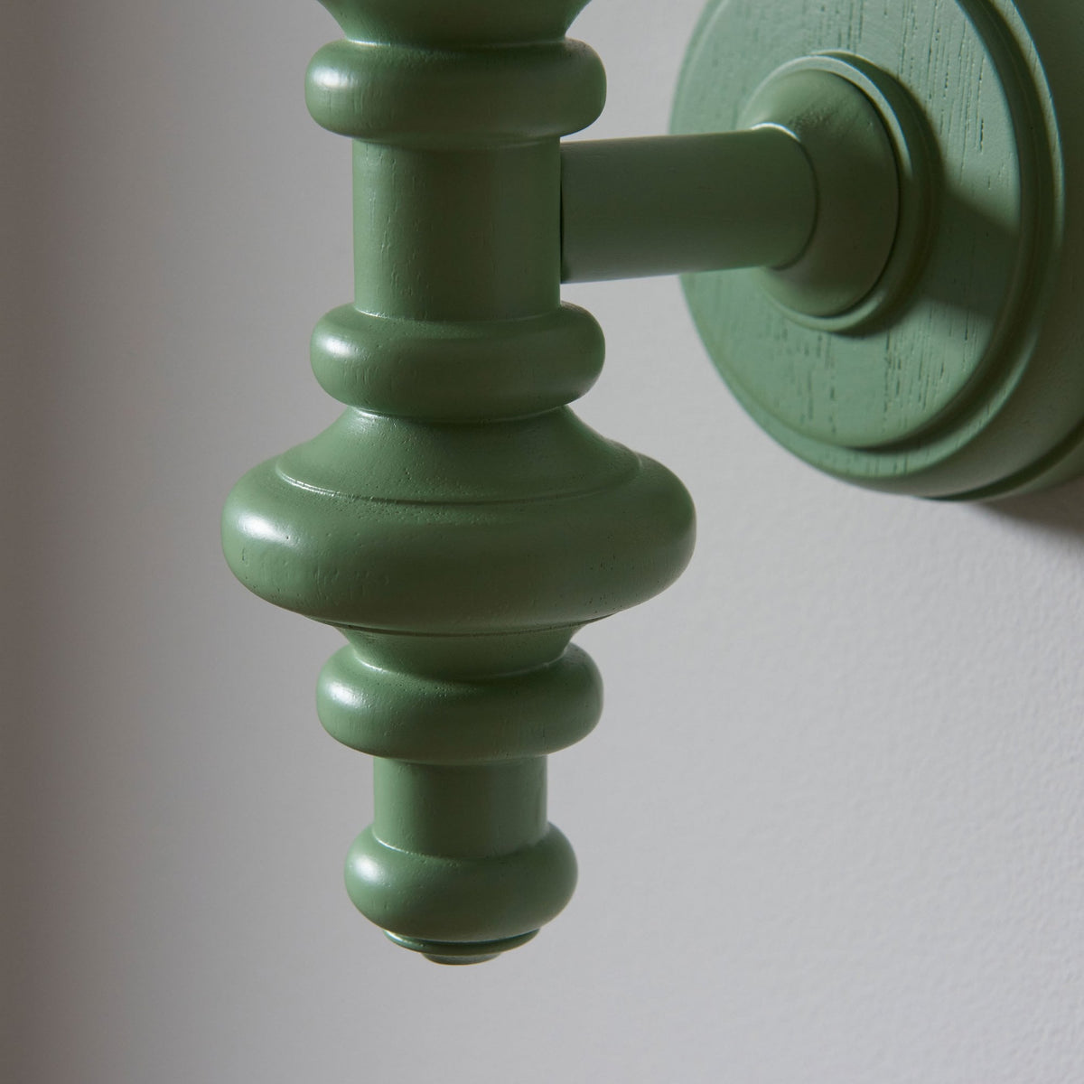 Carnaby Wall Light in Satin Cotswold Green Painted Finish