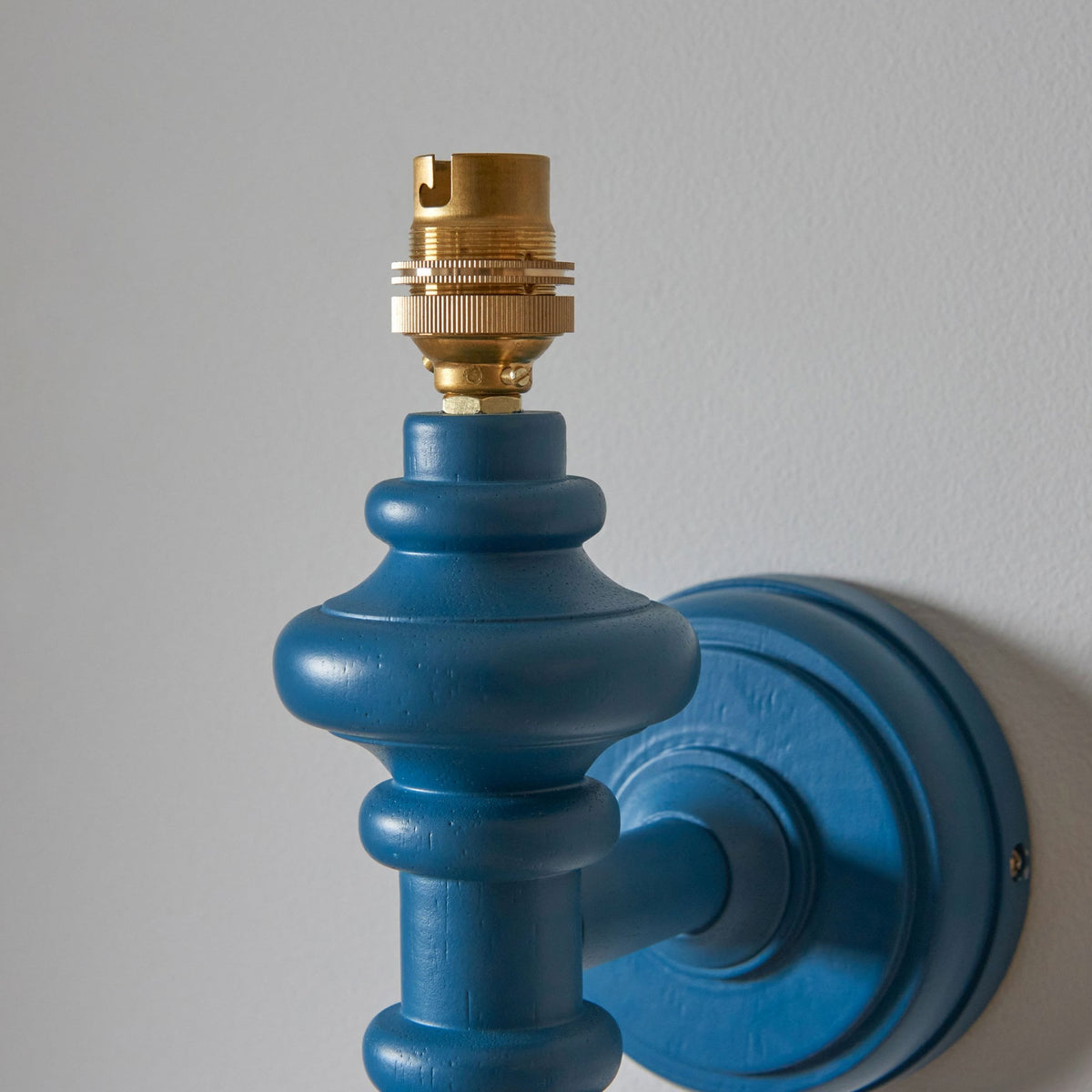 Carnaby Wall Light in Satin Marlin Blue Painted Finish