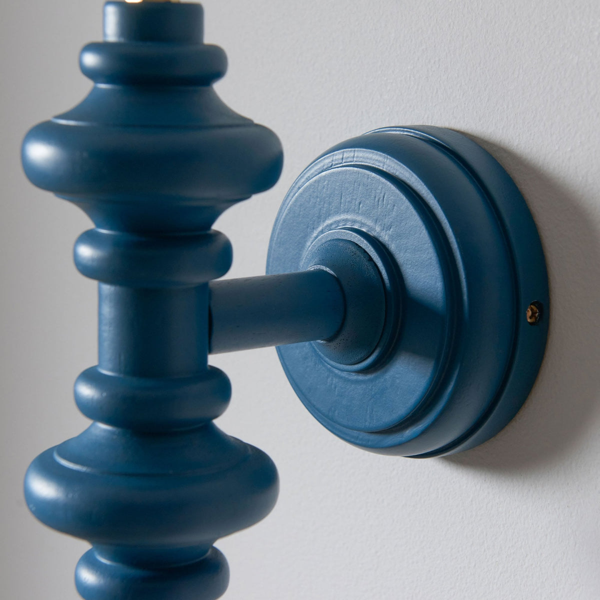 Carnaby Wall Light in Satin Marlin Blue Painted Finish