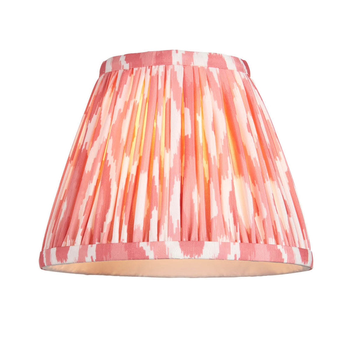 Ikat 16cm Tapered Shade in Coral Pink