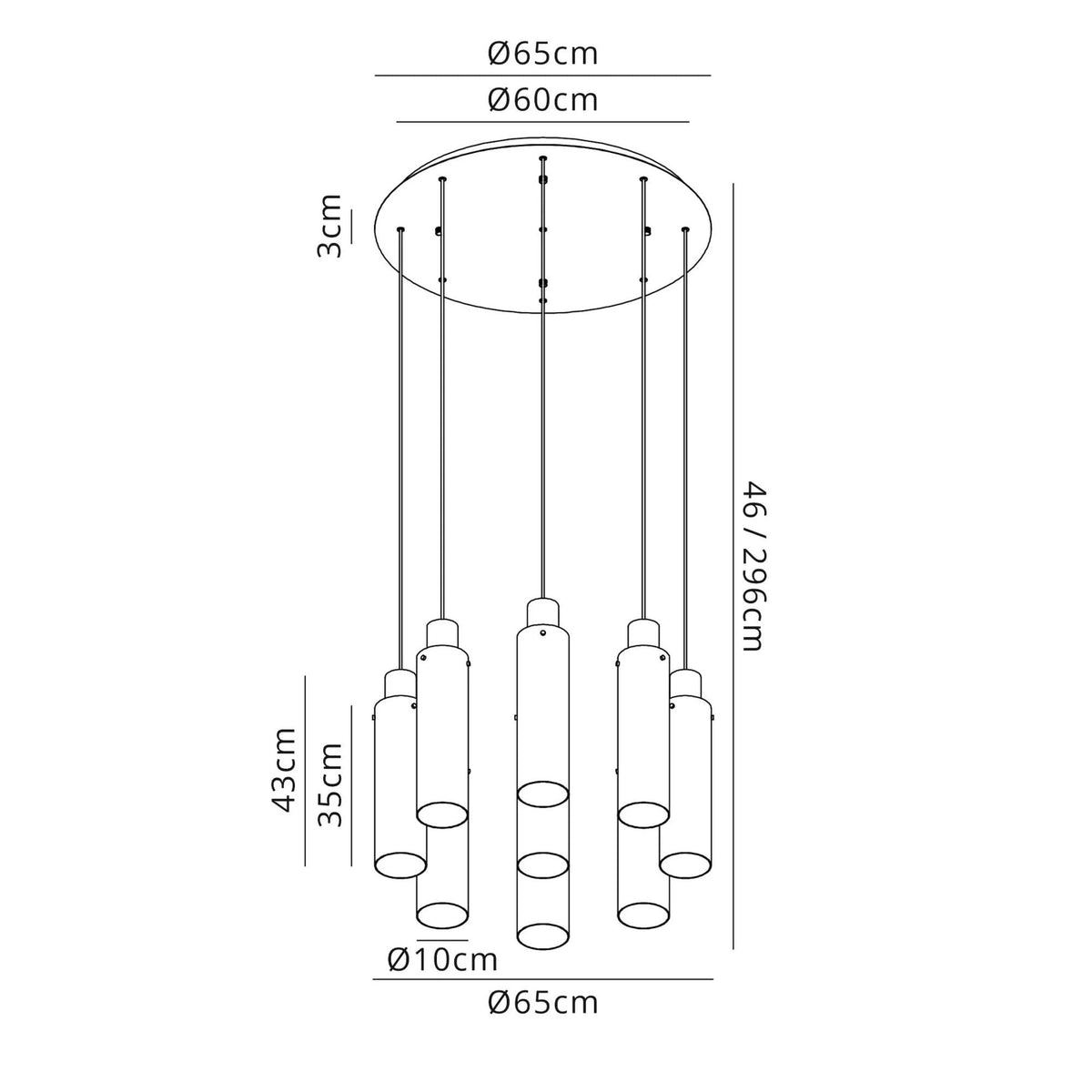 Belstone Slim 9 Drop Pendant in Mocha & Polished Chrome with Amber Glass