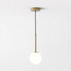 Tacoma IP44 Single Drop Pendant in Antique Brass