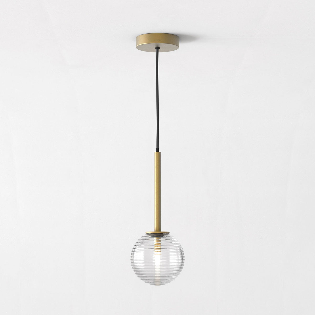 Tacoma IP44 Single Drop Pendant in Antique Brass
