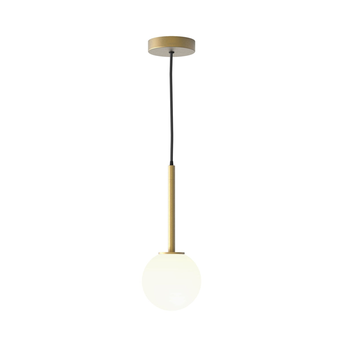 Tacoma IP44 Single Drop Pendant in Antique Brass