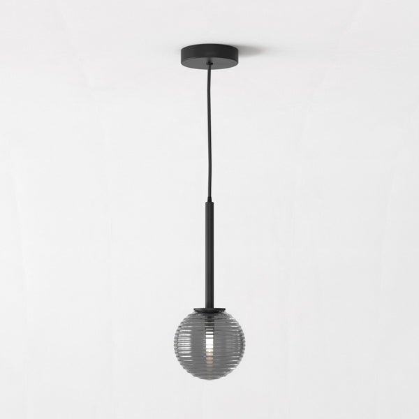 Tacoma IP44 Single Drop Pendant in Matt Black