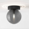 Tacoma Surface IP44 Wall or Ceiling Light in Matt Black