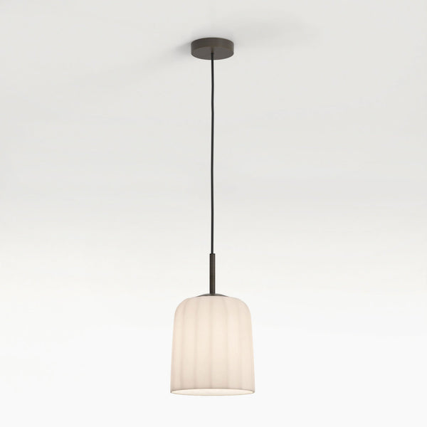 Veo 230 Single Drop Pendant in Bronze with Hand Blown Duplex Glass