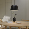 Taiko Single Drop Pendant in Matt Black
