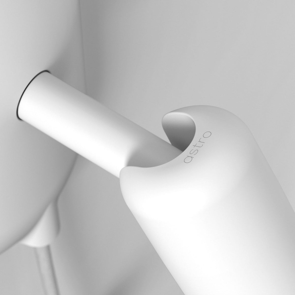 Gio Plug In Switched Spotlight Reading Wall Light in Matt White