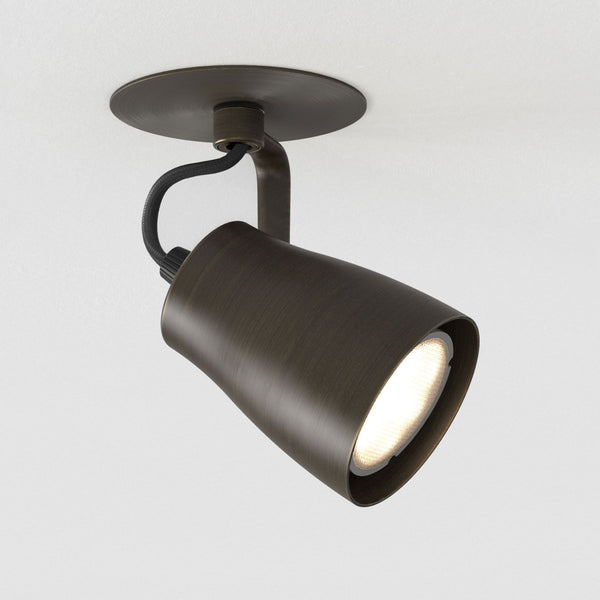 Juno Recessed Single Spotlight in Bronze