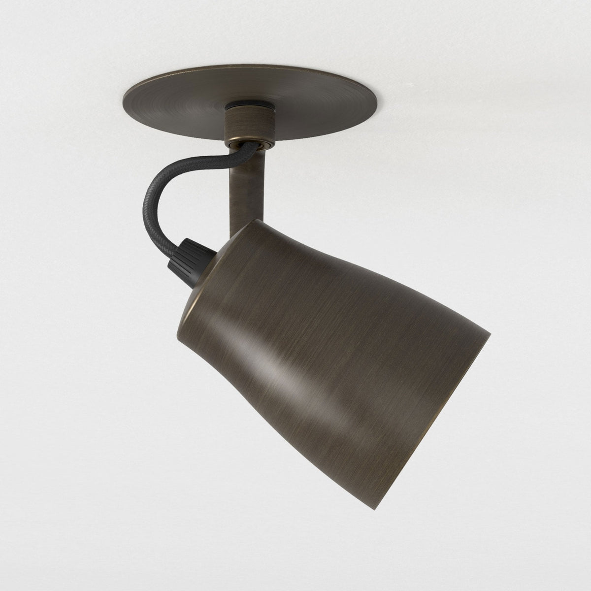 Juno Recessed Single Spotlight in Bronze