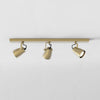 Juno Triple Bar GU10 Adjustable Spotlight in Matt Brushed Brass