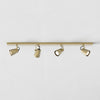 Juno Four Light Bar Adjustable GU10 Spotlight in Matt Brushed Brass